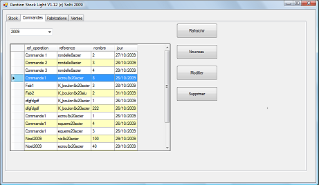 gestion de stock