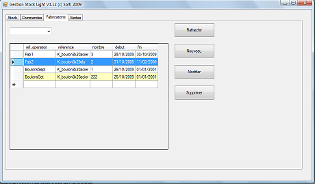 gestion de stock