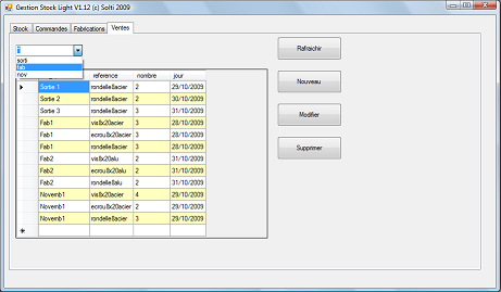 gestion de stock